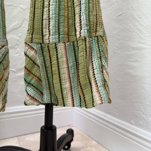 FREE PEOPLE Day's End Stripe Pants Camo Combo XS - Picture 8 of 9